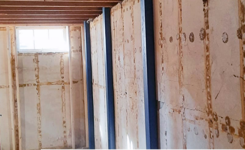 basement wall restoration by HomeGuard Foam and Foundation